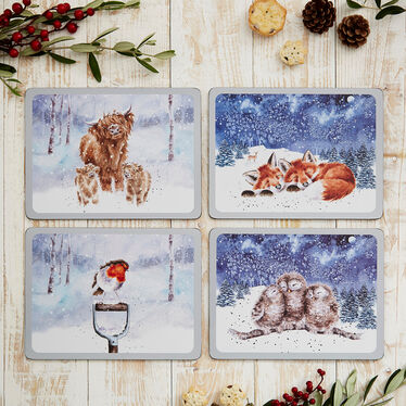 Wrendale Designs Wrendale Placemats - Winter Skies Set of 4